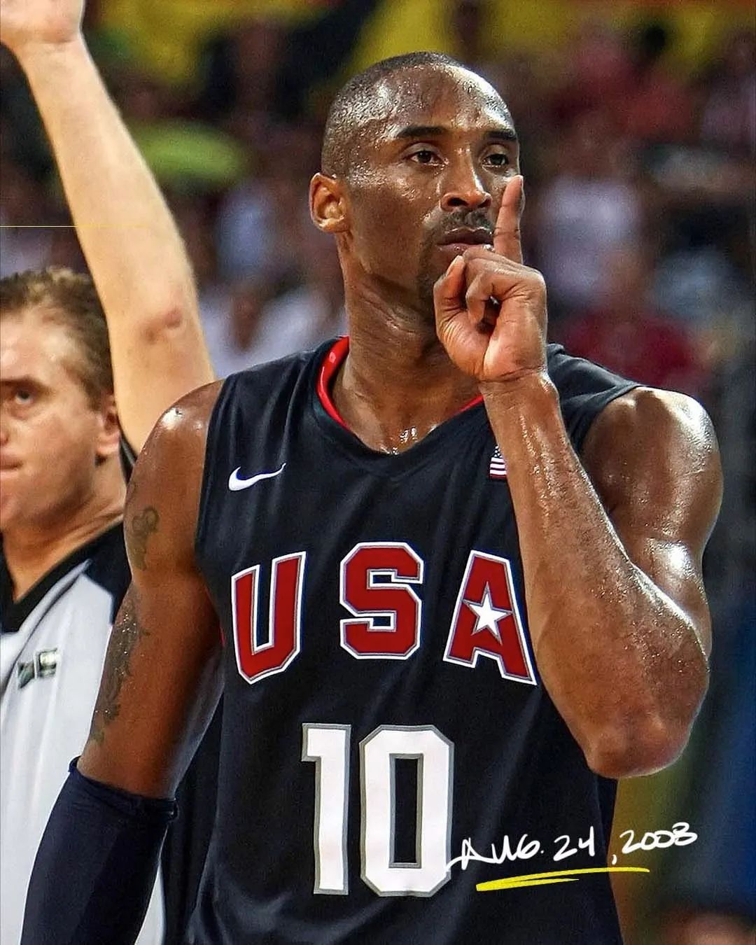 但是它进了,进球之后科比的庆祝动作成为了奥运会历史上的经典,同时