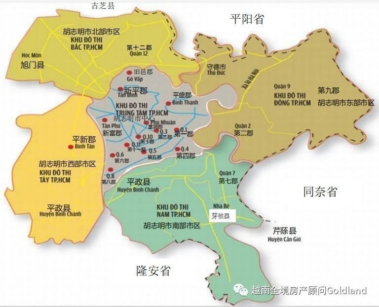 越南胡志明市地图河内是越南的首都,政治中心,也是越南第二大城市.