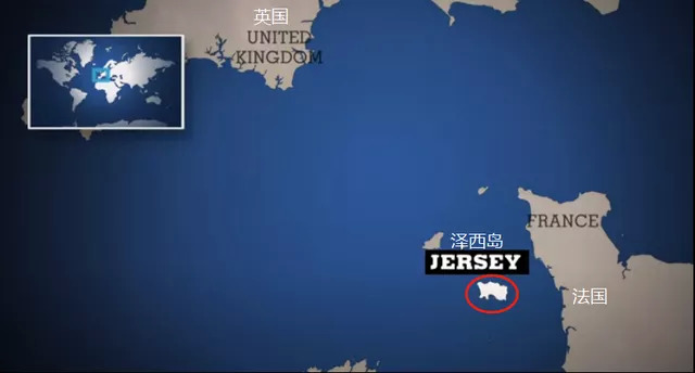 泽西岛位置图