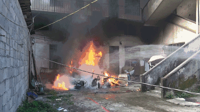 电梯里突然起火！3秒内烧伤多人，包括一名婴儿！你家小区电动车进电梯了么？休闲区蓝鸢梦想 - Www.slyday.coM