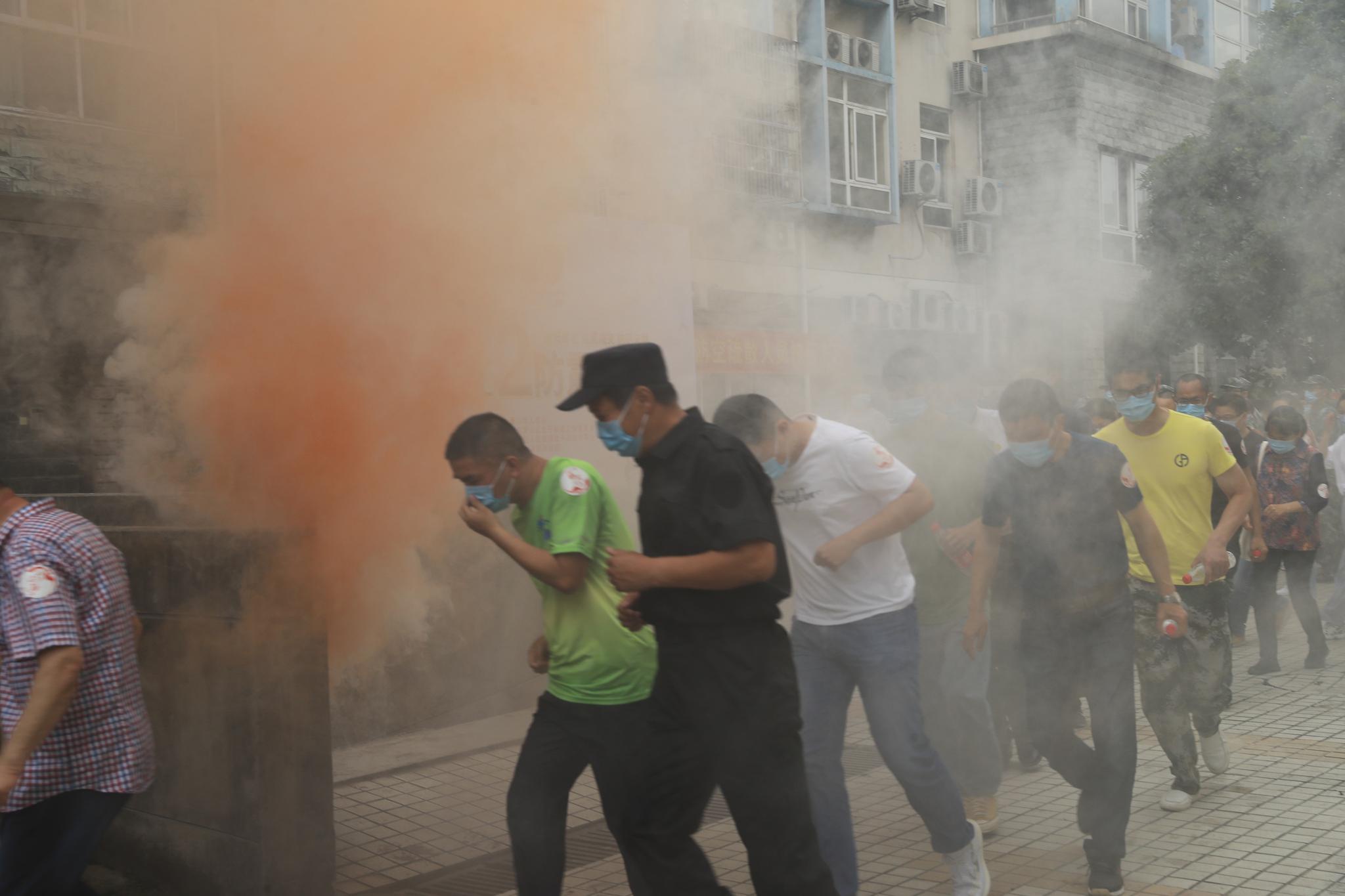 杭州萧山56112防空疏散人员掩蔽演练