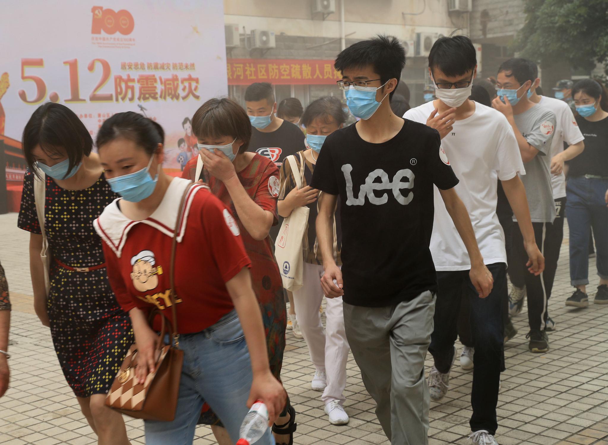 杭州萧山:"5•12" 防空疏散人员掩蔽演练|萧山|防空|北干街道_新浪