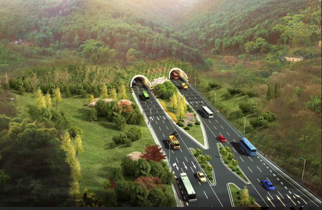 鹿角隧道效果图 巴南区融媒体中心供图