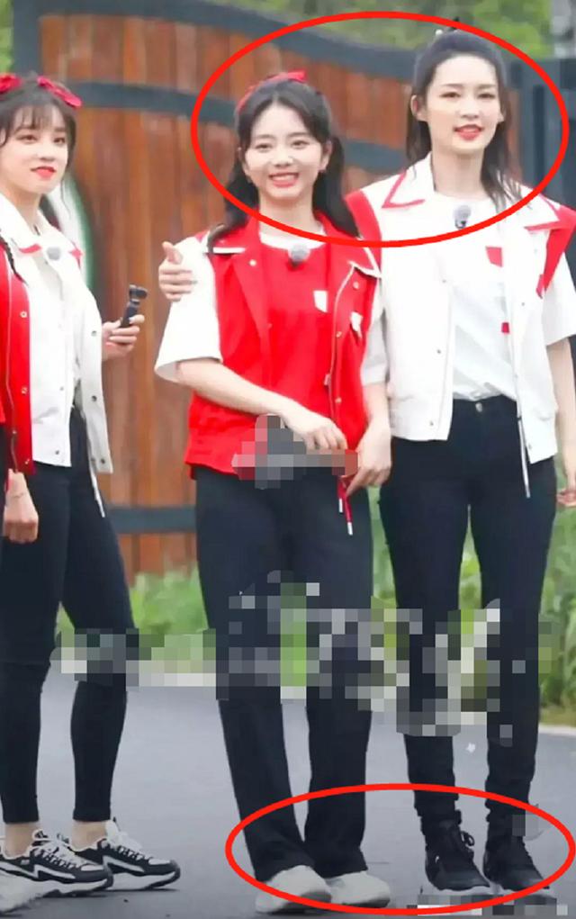 跑男最新路透,李沁谭松韵同框出镜,看两人的身高对比谁说谎了?|路透|