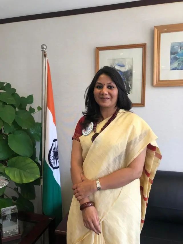 印度驻香港总领事韩慧仪(priyanka chauhan)在接受《南华早报》专访时