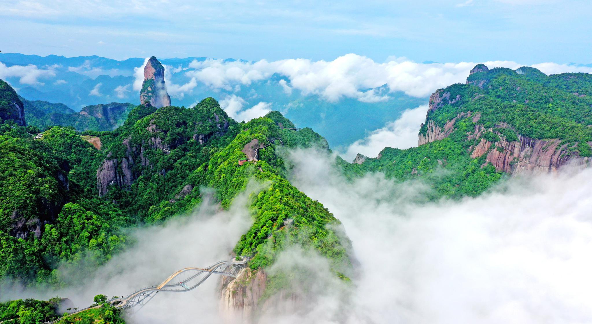 仙居"云海" 宛如仙境|云海|神仙居_新浪新闻