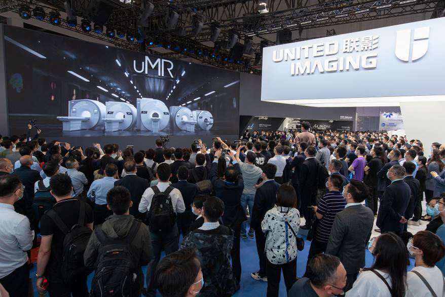 联影2021新品发布会现场(本文图片:受访者供图)