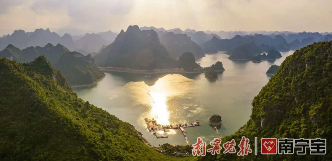 大庙江是上林县近年来成功发展生态旅游业的一个缩影