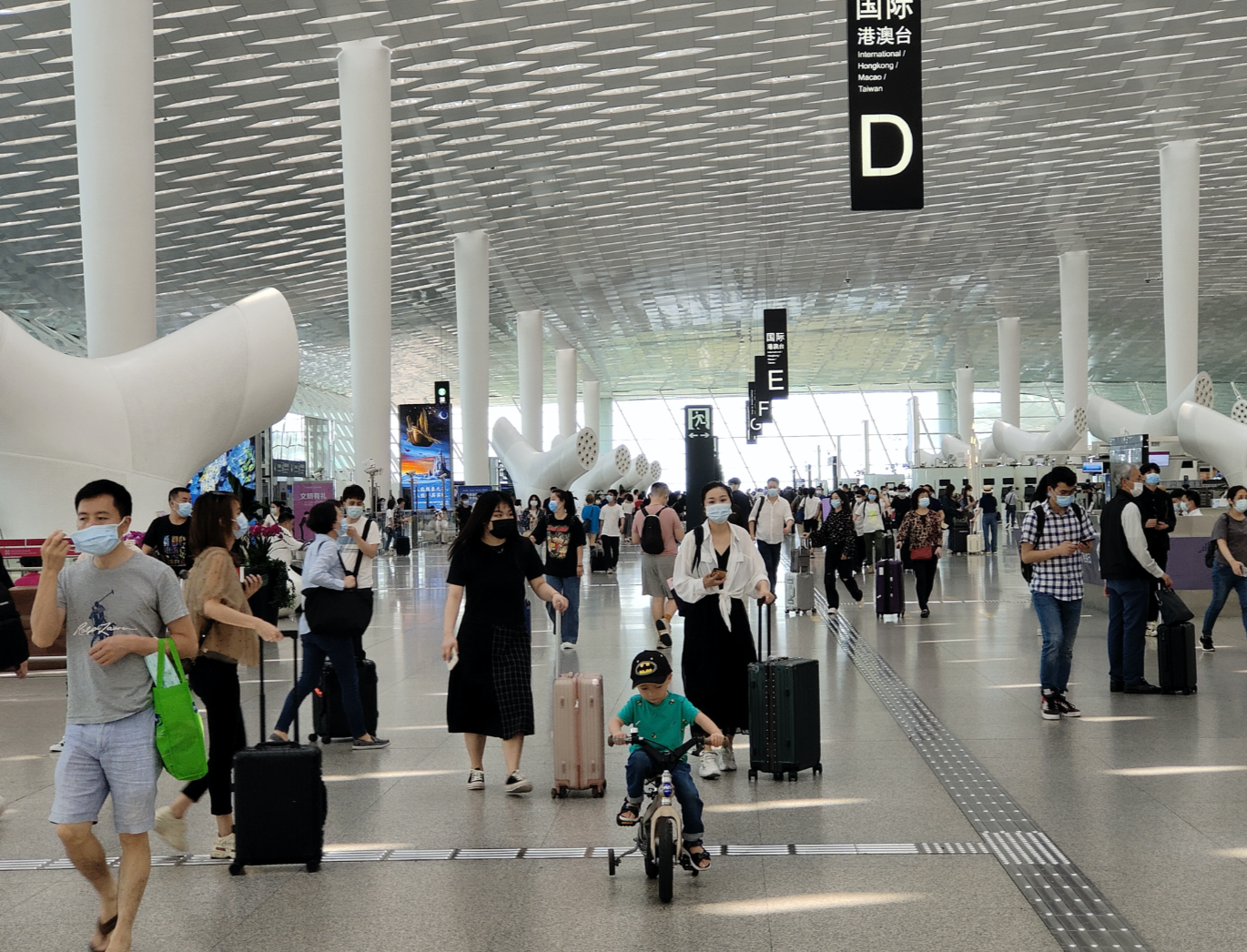 深圳机场登机口图片