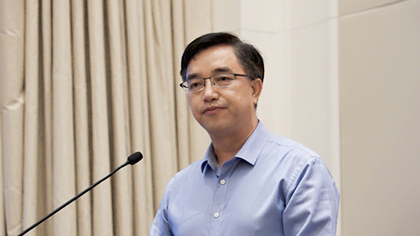 新疆昌吉州副州长,福建援疆前指副总指挥长周小华(央广网发 叶兴铸摄)