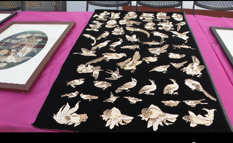 精美的笋壳贴画