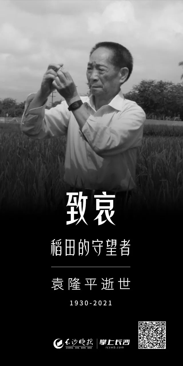 袁爷爷一路走好今日长沙市民夹道送别袁隆平