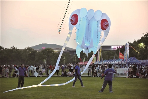 "2021江苏省风筝挑战赛暨第五届大龙湖风筝节"在徐州市大龙湖旅游度假