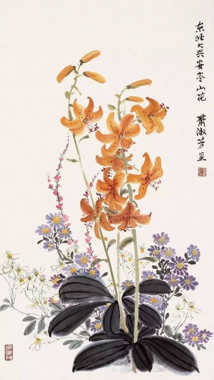 赏析|融水彩于水墨,她的水墨花卉别具一格!|国画_新浪新闻