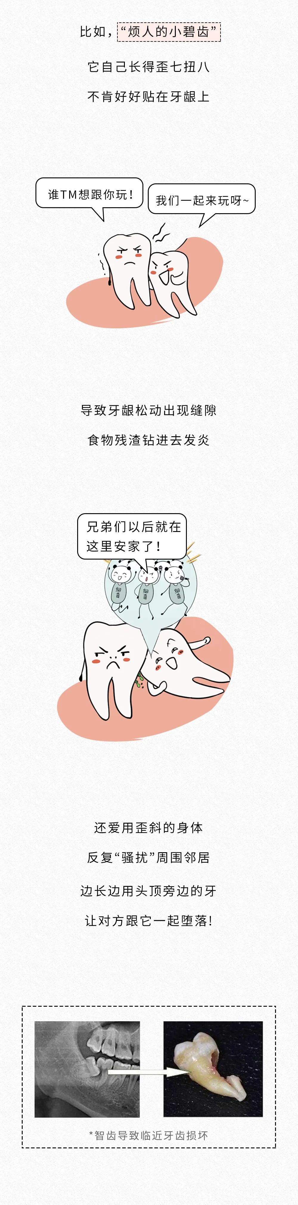 智齿忍着不拔,脸上会烂出个洞?