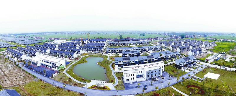 盐城经济技术开发区步凤镇红升村实施分布式屋顶光伏发电项目,用新