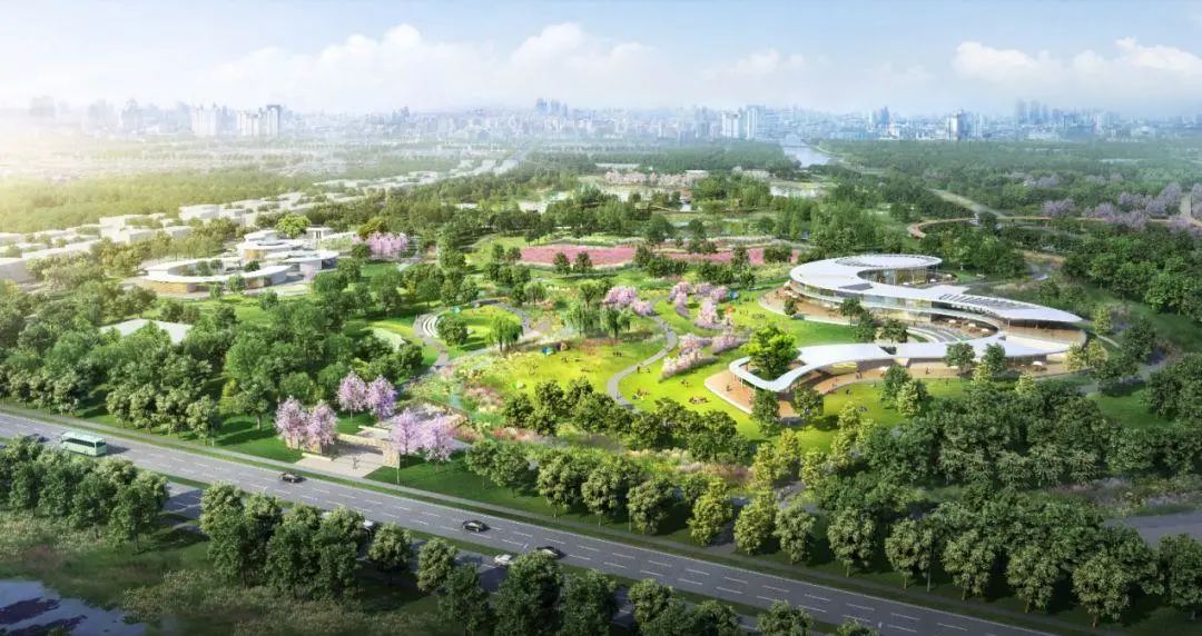 张家浜楔形绿地效果图