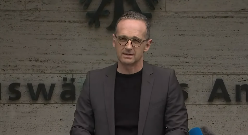 德国外长海科·马斯 视频截图