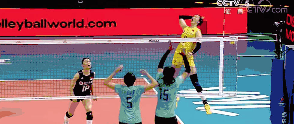 张常宁回归首发中国女排30轻取泰国