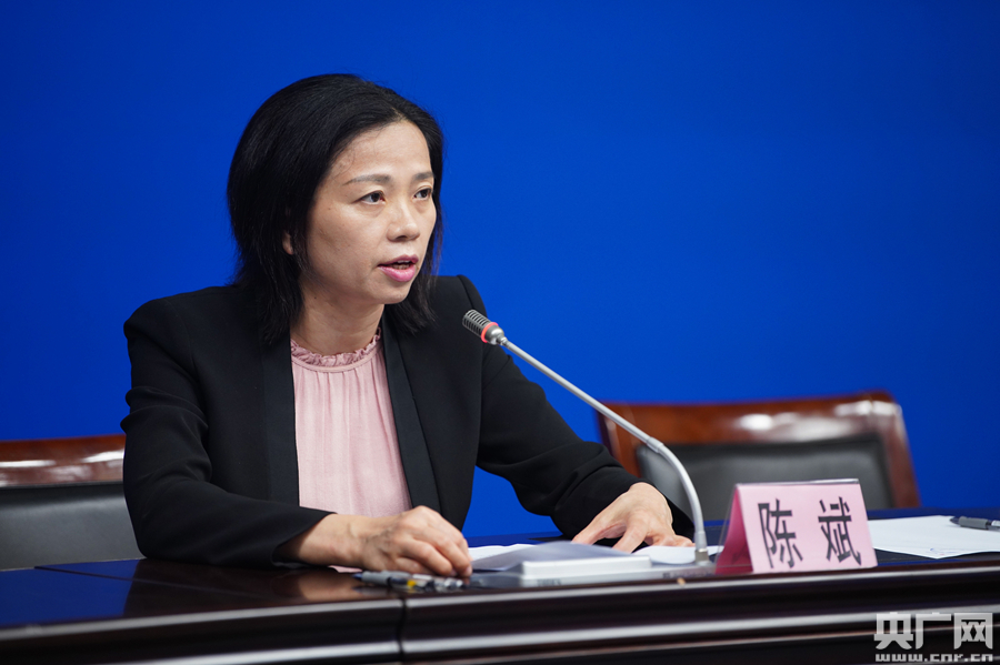 广州市卫生健康委副主任陈斌(央广网记者 官文清摄)