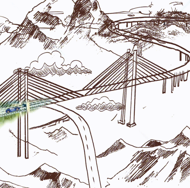 ▲果子沟大桥 图据 央视新闻