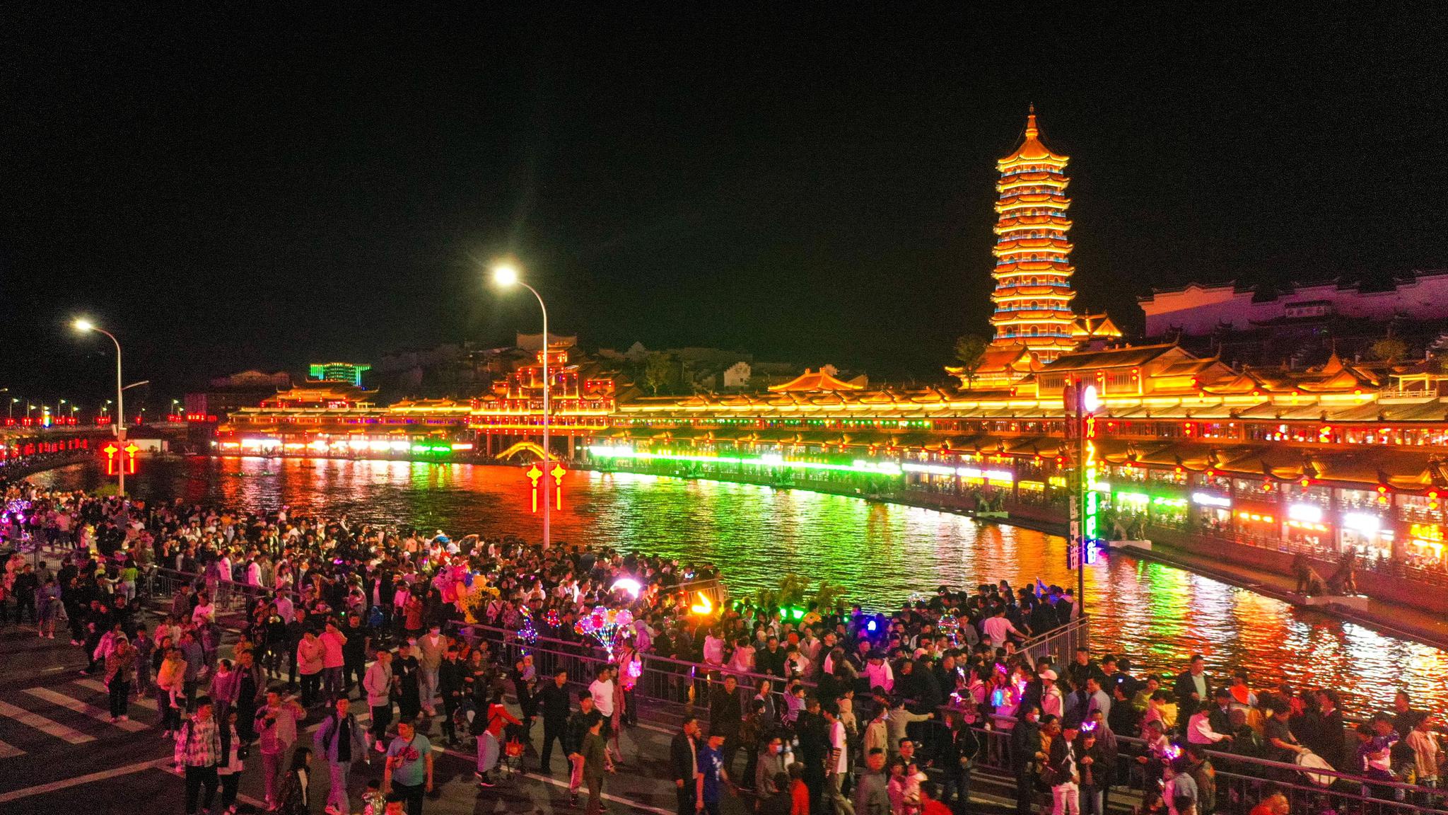 长兴:五一假期亮"夜经济"|长兴|太湖|龙之梦_新浪新闻