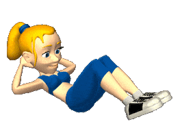 对于腹部力量稍弱的新手来说,可以用卷腹代替仰卧起坐进行腹肌训练