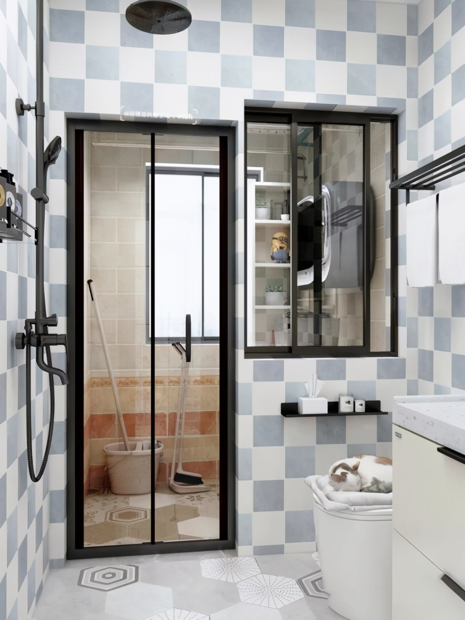 卫生间旁边夹个阳台教你一招直接打通做家政区洗浴晾晒一条龙