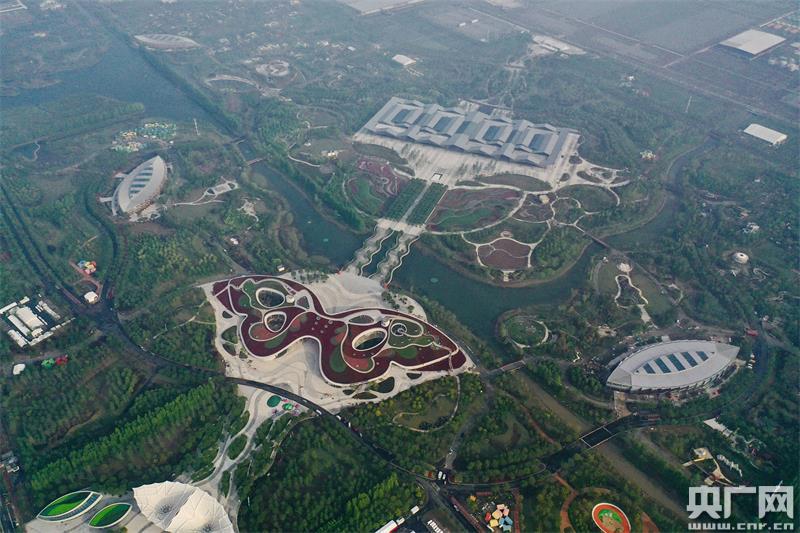 第十届花博会花博园(央广网发 王华 摄)此外,花