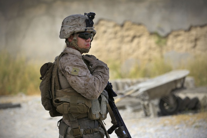 驻阿富汗美军士兵。澎湃影像 资料图
