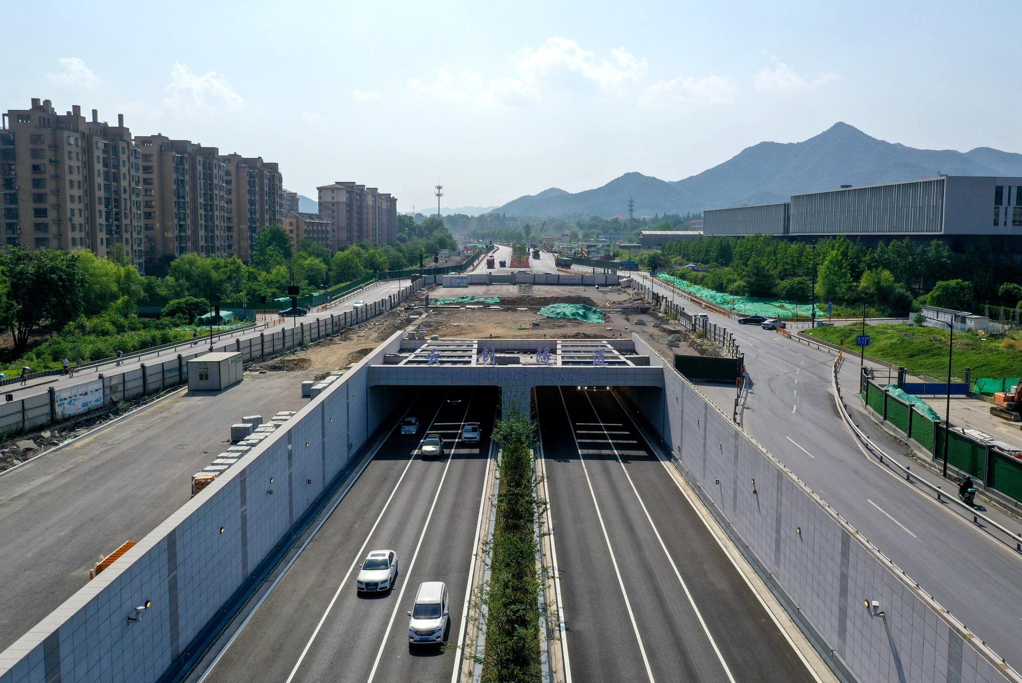 杭州彩虹快速路之江段通车富阳再添快速融杭通道