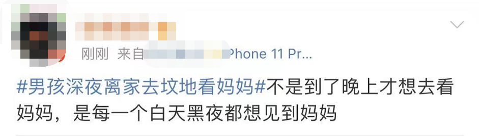 “我就想去妈妈坟上看看……”12岁男孩深夜离家出走，一句话让全网泪目休闲区蓝鸢梦想 - Www.slyday.coM