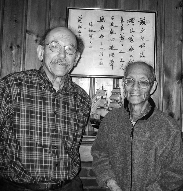 柯文与《在中国发现历史》译者林同奇，摄于2008年。