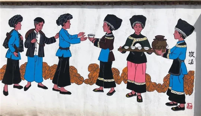 关注丽江市永胜县崀峨村,900㎡墙体彩绘画出幸福生活!