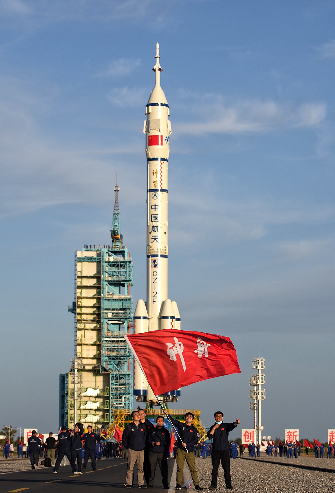 中国航天人在现场。中国航天科技集团图