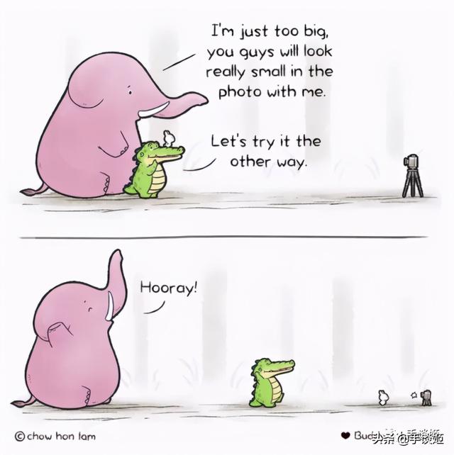 太可爱了吧这位漫画家居然用一只鳄鱼治愈人心