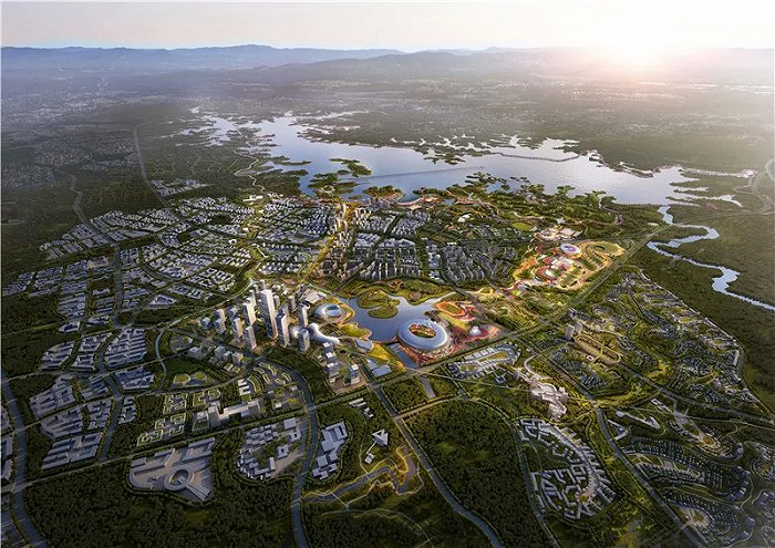 空港新城效果图(图源高新党群工作部)