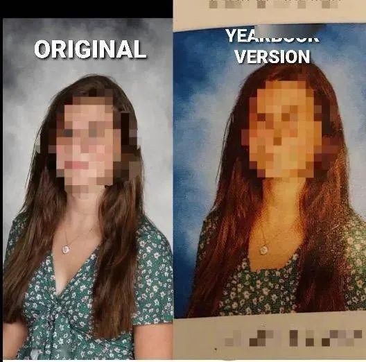 因为总觉得女学生穿着暴露学校给她们照片挨个打码