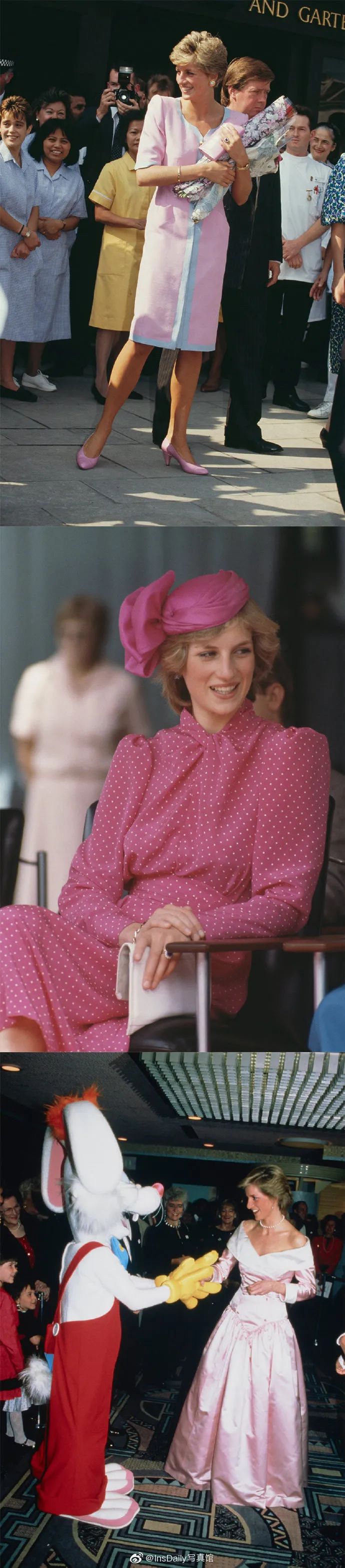 红色系穿搭戴安娜王妃现在来看也很时髦