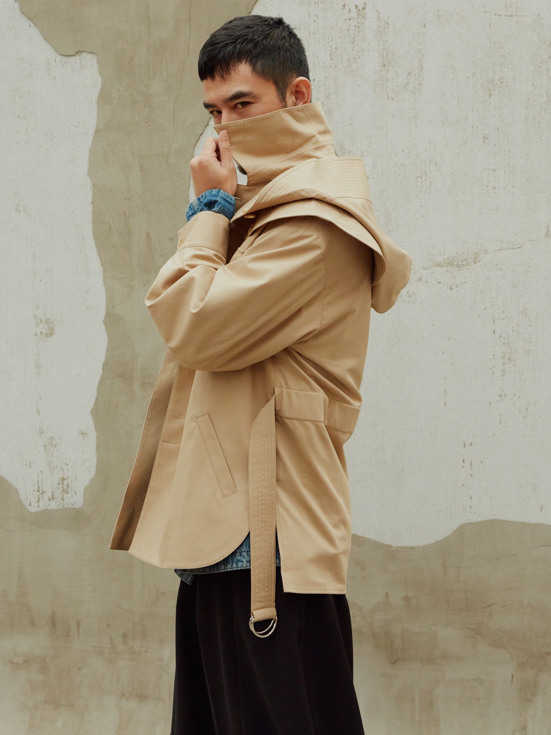 张晓晨日系文艺造型02尽显帅气侧脸