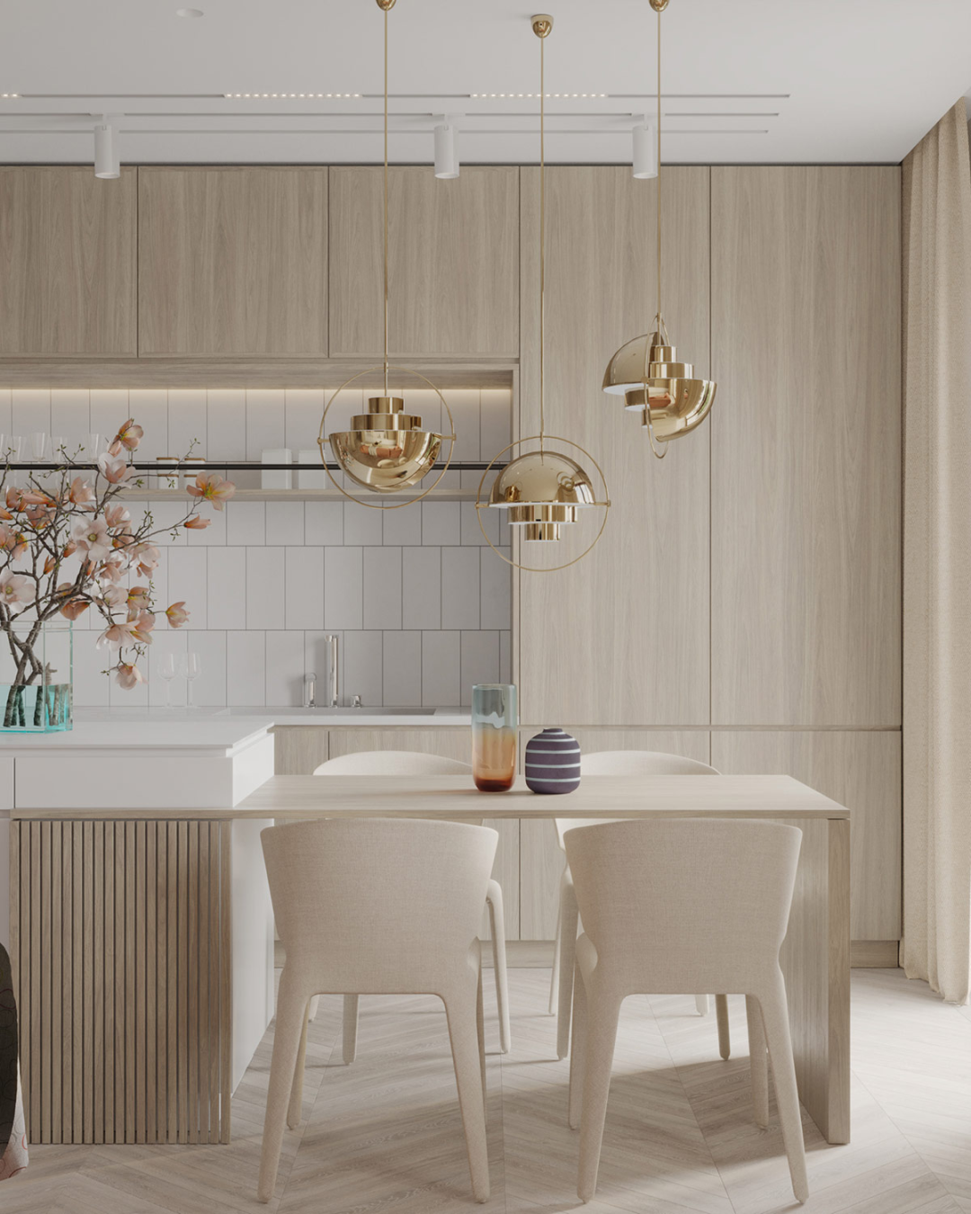 装修 灵感 | 温暖又显贵的奶茶色之家,堪称梦中情房!