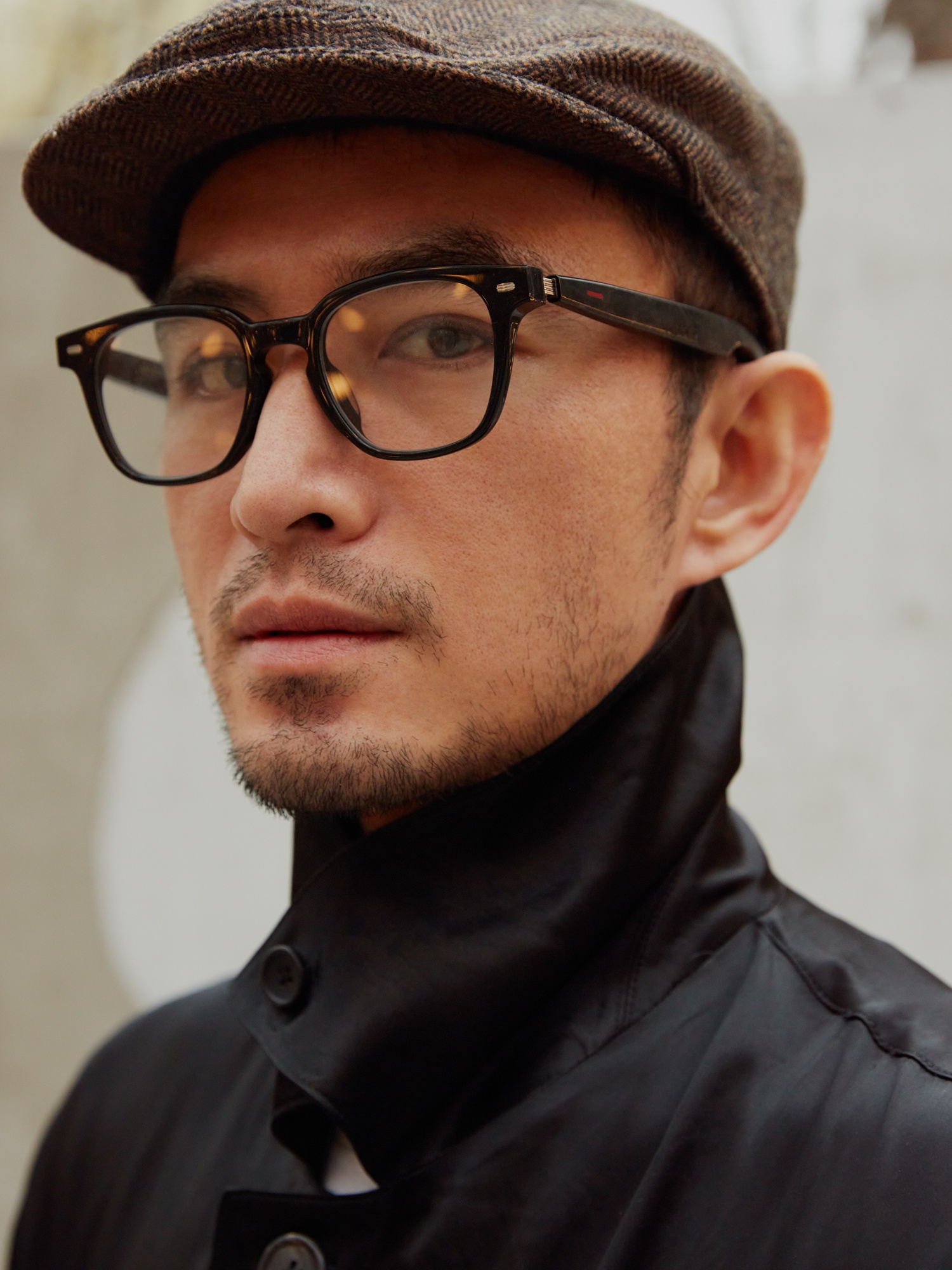 张晓晨日系文艺造型02尽显帅气侧脸