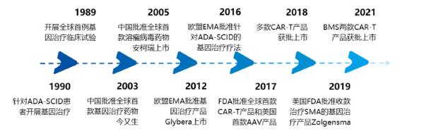 基因治疗发展史来源：和元生物招募股书