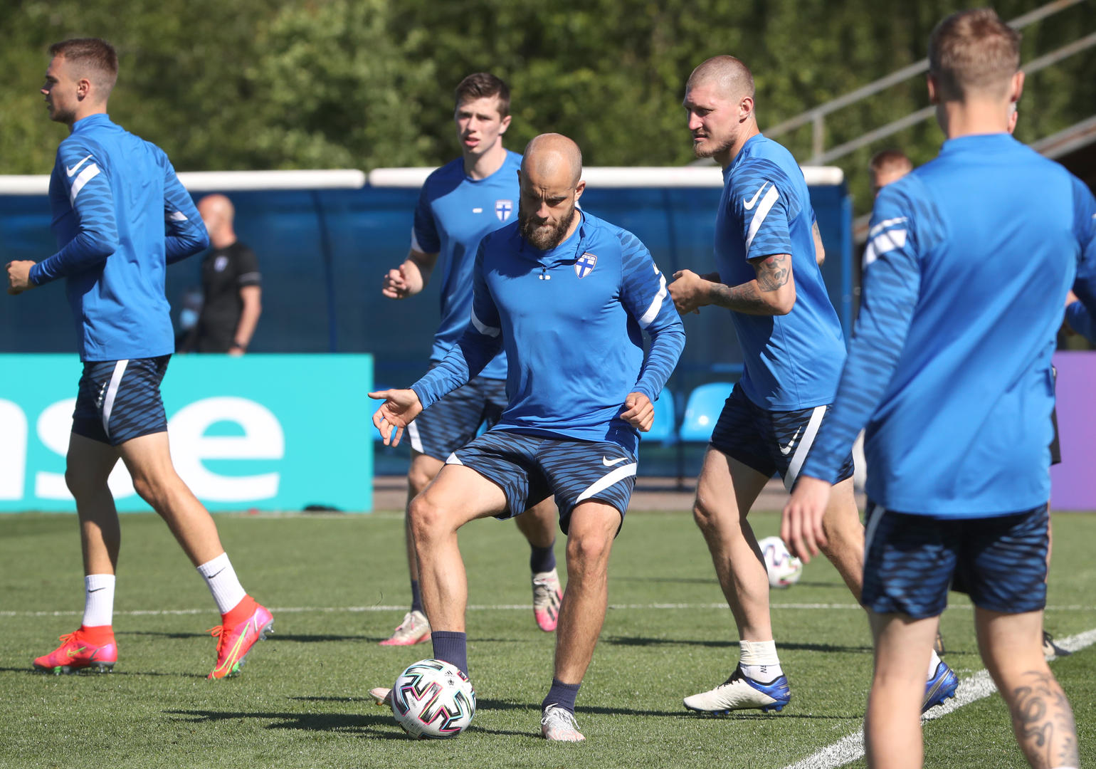 芬兰队备战训练图据icphoto