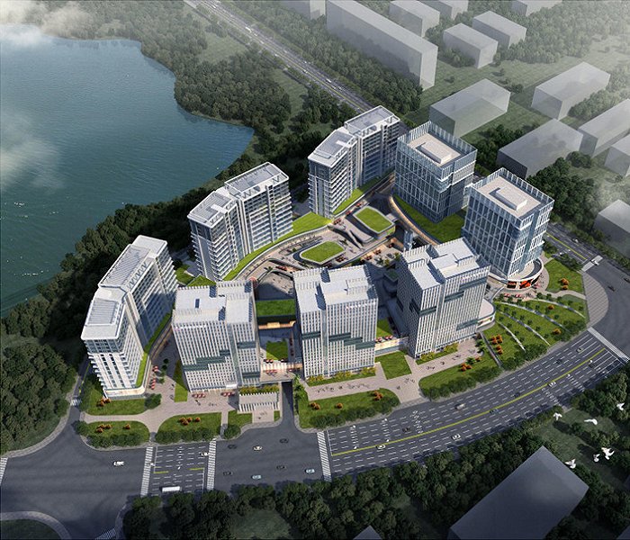 (云大启迪科技园区位图鸟瞰效果图)