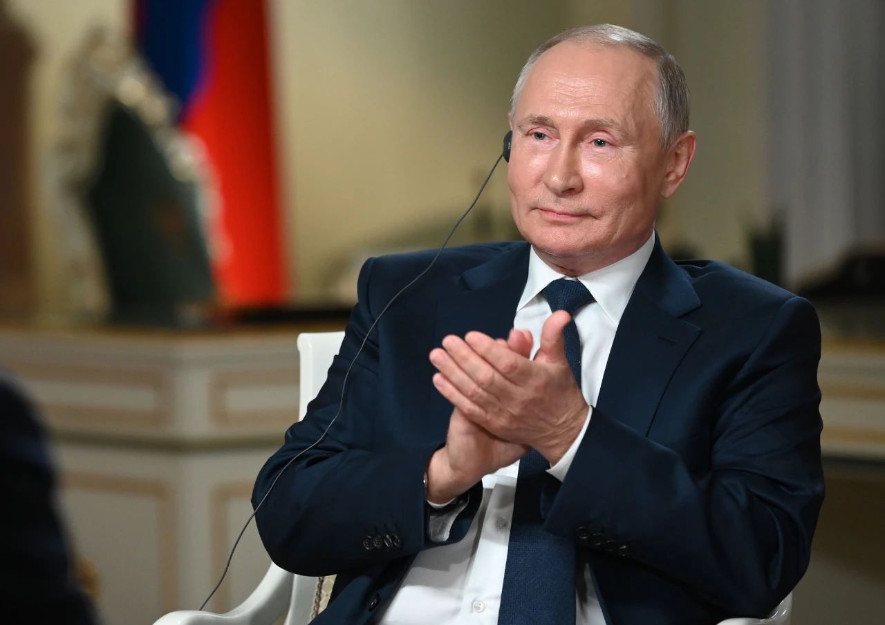  6月14日，俄罗斯总统网站发布普京接受美国NBC电视台采访内容。/IC Photo