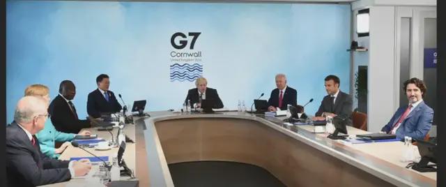 G7峰会现场 图源：外媒