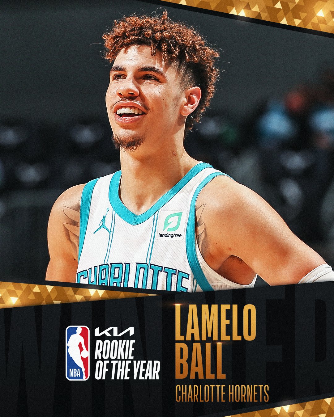 拉梅洛鲍尔当选202021赛季最佳新秀