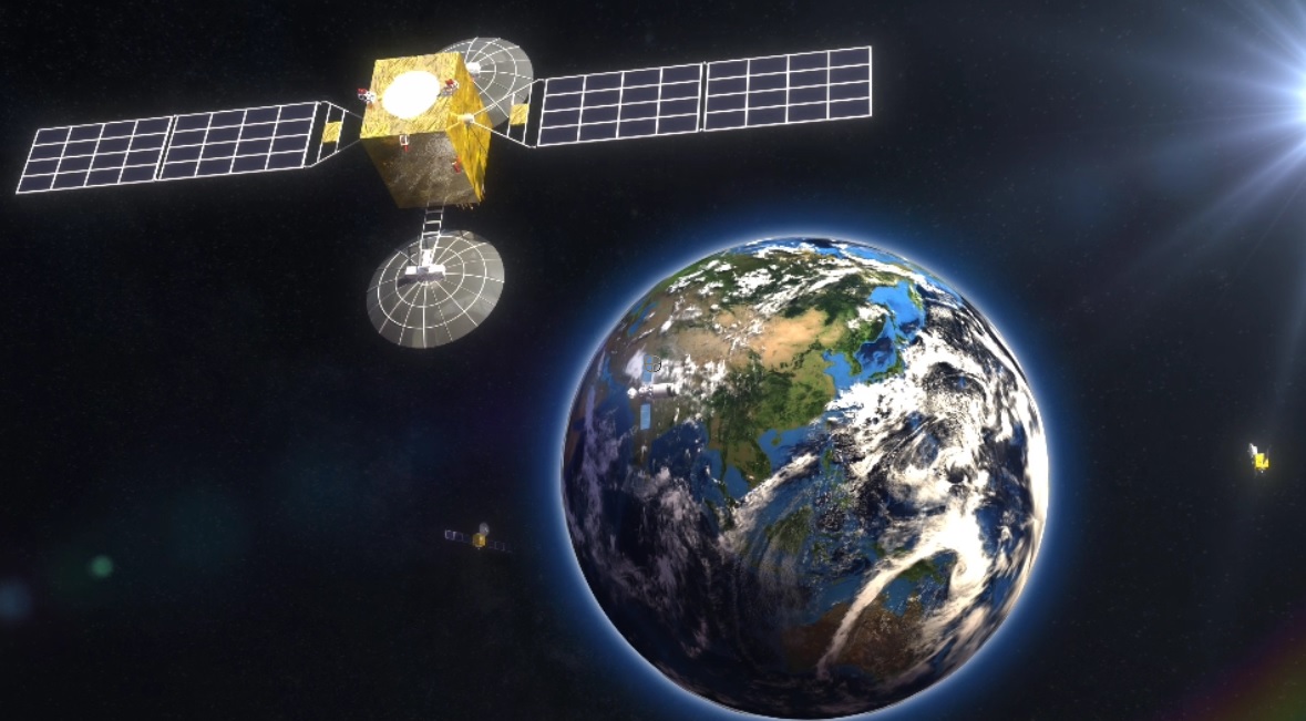 "坐在总体岗位上的中心工程师郑勇辉说,我国的天链中继卫星系统在太空