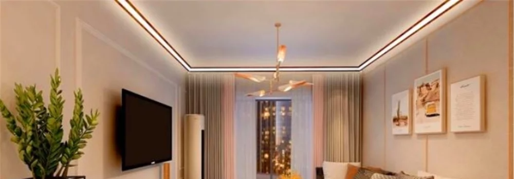 装修客厅不吊顶,走一圈宽石膏线好看吗?还有哪些好的建议?